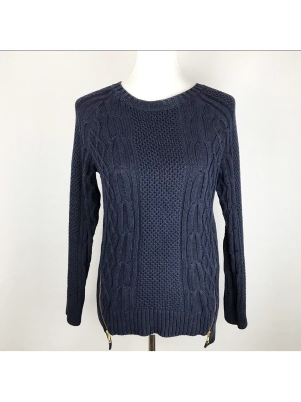 CAbi Blue Crew Neck Sweater